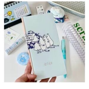 2026 Hobonichi weeks style Illustrated Planner. Moomin Characters, hippo elf